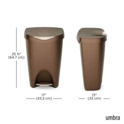 BRIM STEP ON SOFT CLOSE 50L/13 GALLON GARBAGE BIN - Image 3